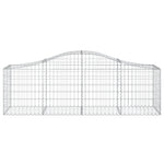 Arched Gabion Baskets 12 pcs 200x50x60/80 cm Galvanised Iron 3145608