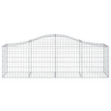 Arched Gabion Baskets 12 pcs 200x50x60/80 cm Galvanised Iron 3145608