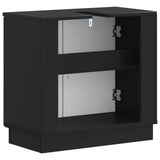 Bathroom Sink Cabinet HOORN Black 59.5 x 31.5x 56 cm 897226