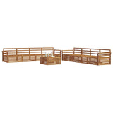 Outdoor Sofa Set 9 pcs Natural Solid Acacia Wood 3373219