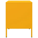 Bedside Cabinets 2 pcs Mustard Yellow 36x39x50.5 cm Steel 843061