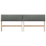 Upholstered Headboard Dark Grey 200 cm Solid Pine Wood 879210
