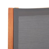 Garden Chair Grey Solid eucalyptus wood Medium Foldable 48696