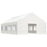 Gazebo with Roof White 8.92x5.88x3.75 m Polyethylene 3155496