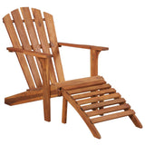 Garden Chair Brown Solid acacia wood Standard Foldable 44117