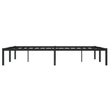 Metal Bed Frame without Mattress Black 135x190cm 373654