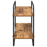 Bookshelf 2-Tier 100 x 35 x 70 cm PB Oak Wood 8007802