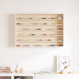 Wooden Collector's Display Case with 6 Shelves 80x8.5x55cm 4017383