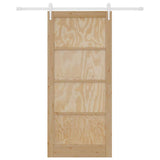 Sliding Door ORKDAL Brown 93 x 211 cm Solid Pine Wood 3333712