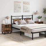 Bedside Cabinets 2 pcs Smoked Oak 40x35x50 cm Engineered Wood 830647