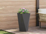Planter Black 30 x 30 x 75 cm Steel 883766