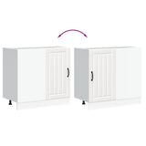 Kitchen Base Cabinet Lucca White Engineered Wood 854308