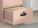 File Cabinet Pink 45.5 x 42 x 106.5 cm Cold-Rolled Steel 891617