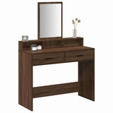 Dressing Table Brown Oak 100 x 41 x 140 cm Engineered Wood 865151