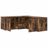 Corner Cabinet Smoked Oak 200x40x45 cm Engineered Wood 3307832