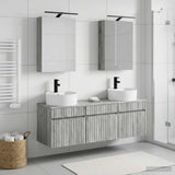 Bathroom Cabinet Set 5 pcs Grey Sonoma Engineered Wood 3406596