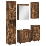 Bathroom Furniture Set TULUM 5 pcs Smoked Oak 60 x 34 x 63 cm 3398059