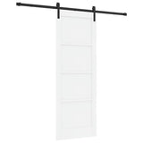 Sliding Door White 78 x 211 cm Solid Pine Wood 3333305