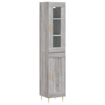 Highboard Grey Sonoma 34.5x34x180 cm Engineered Wood 3199487