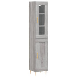 Highboard Grey Sonoma 34.5x34x180 cm Engineered Wood 3199487