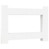 10 Piece TV Cabinet Set White Engineered Wood 3078652