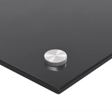 Kitchen Backsplashes 2 pcs Black 80x60 cm Tempered Glass 3315800