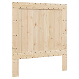 Bed Frame without Mattress Grey 90x200 cm Solid Wood Pine 3281544