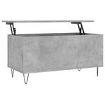 ZNTS Coffee Table Concrete Grey 90x44.5x45 cm Engineered Wood 830976