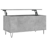 ZNTS Coffee Table Concrete Grey 90x44.5x45 cm Engineered Wood 830976