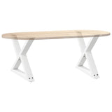 Coffee Table Legs 2 pcs White 60x cm Steel 4012709