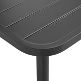 Garden Table Dark Grey 80x80x72 cm Steel 44258