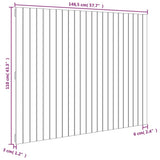 Wall Headboard Honey Brown 146.5x3x110 cm Solid Wood Pine 824946