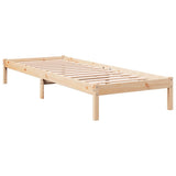 Extra Long Bed Frame without Mattress 100x220 cm Solid Wood Pine 852418