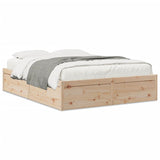 Bed Frame without Mattress 140x200 cm Solid Wood Pine 3282375