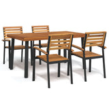 Garden Dining Set Natural Acacia Wood 3155422