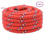 Multipurpose Utility Rope 40 mm 25 m Red PP 9600 kg Max Load 3472806