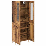 Highboard 2 pcs Old Wood Engineered Wood 3415820