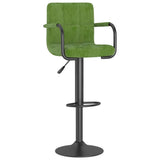 Bar Stools 2 pcs Light Green Velvet 334661