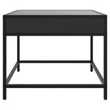 ZNTS Coffee Table with Infinity LED Black 50x50x41 cm 847677