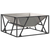 Fire Pit Brown 80 x 80 x 40 cm Weathering Steel 858995