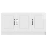 TV Cabinet High Gloss White 99 x 34.5 x 47 cm Engineered Wood 895869