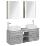 Bathroom Furniture Set 5 pcs Grey Sonoma 3406772