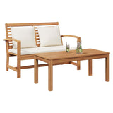 Garden Sofa Set Natural Solid teak wood 42006406