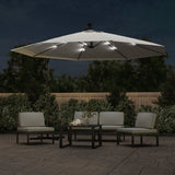 Cantilever Garden Parasol Sand Polyester fabric Large Tiltable 44523