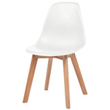 Dining Chairs 2 pcs White Plastic 244771
