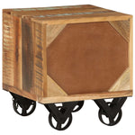 ZNTS Side Table 40x40x45 cm Solid Reclaimed Wood 328410