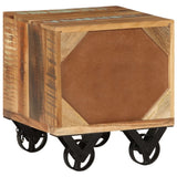 ZNTS Side Table 40x40x45 cm Solid Reclaimed Wood 328410