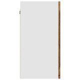 Hanging Glass Cabinet Lyon Old Wood 40x31x60 cm Engineered Wood 856098