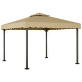 Gazebo Taupe 3x3 m Aluminium and Steel 318522