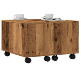 Coffee Table Old Wood 60x60x38 cm Engineered Wood 856548